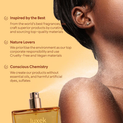 Juxek Honey Oud | Patchouli, Vanilla, Bergamot | Floral & Spicy | Made with Clean & Vegan Essentials Oils | Cruelty Free Fragrance Perfume